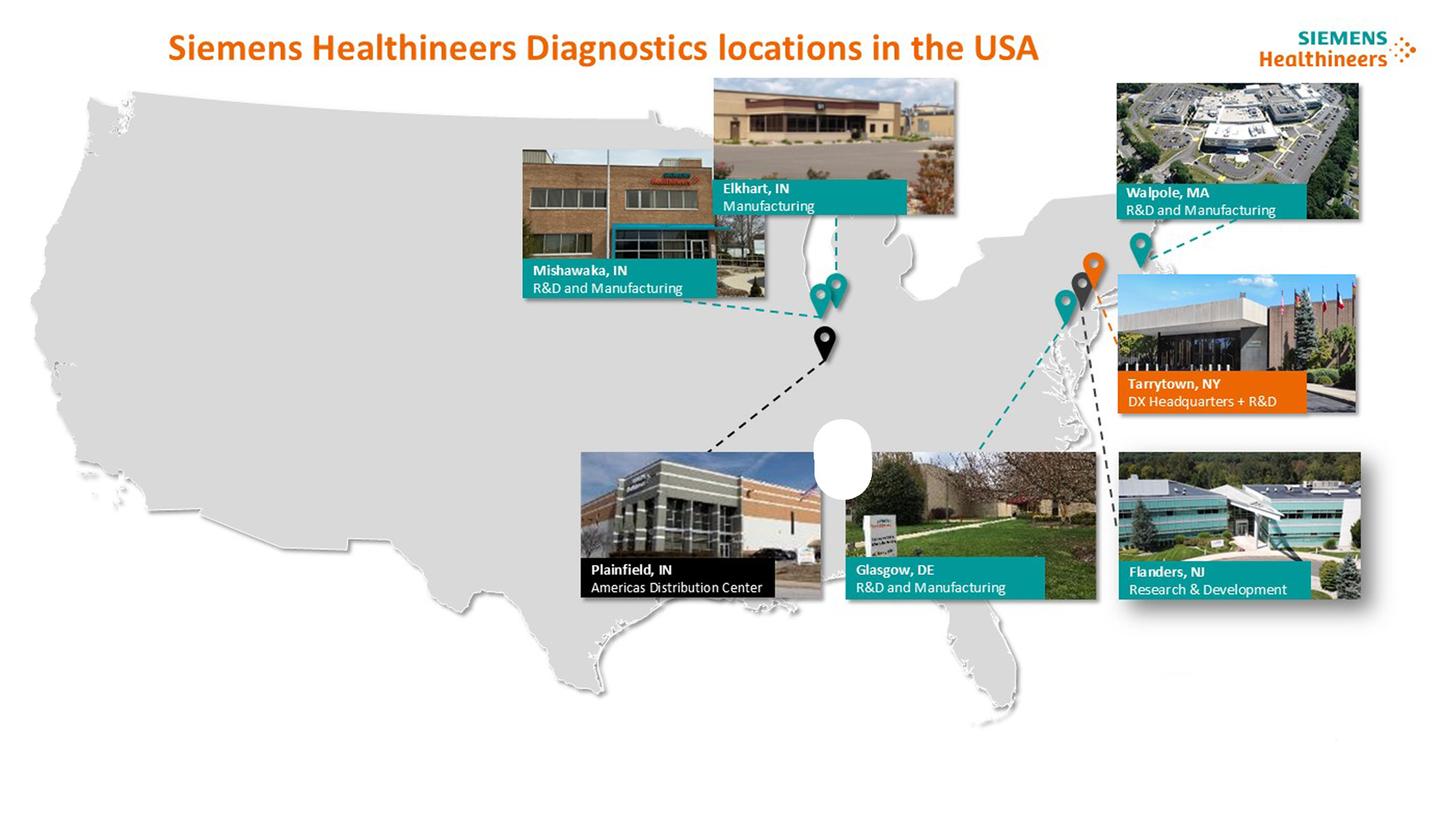 Siemens Healthineers Diagnostics Locations USA
